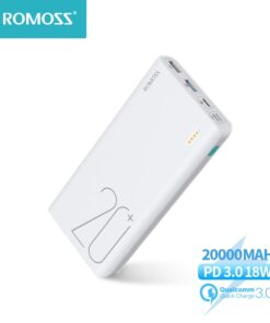 20000mAh ROMOSS Sense 6+ Power Bank With PD3.0 Two-way Fast Charging External Battery Portable Charge For Phones Tablet