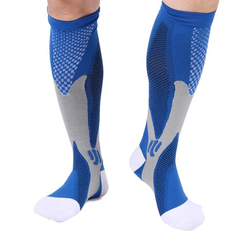 Leg Support Stretch Compression Socks Men Women Running Athletic Medical Pregnancy Travel Football Breathable Adult Sports Socks