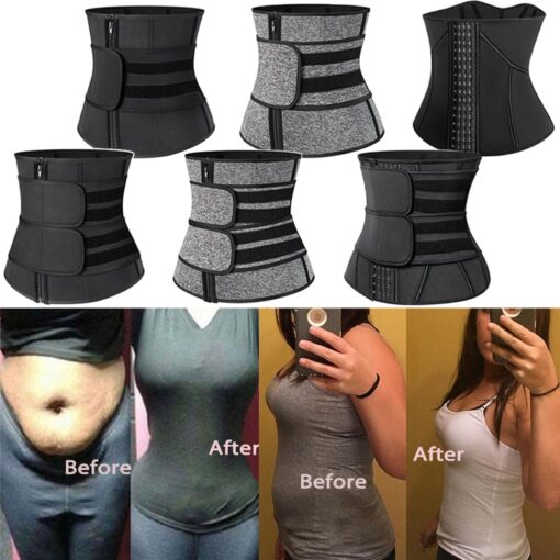 Waist Trainer Neoprene Body Shaper Women Slimming Sheath Belly Reducing Shaper Tummy Sweat Shapewear Workout Trimmer Belt Corset
