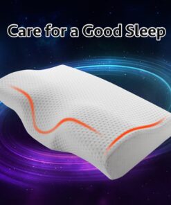 YR Memory Foam Pillow For Sleep Cervical Pillows Butterfly Shaped Memory Pillows Relax The Cervical Spine Adult Slow Rebound