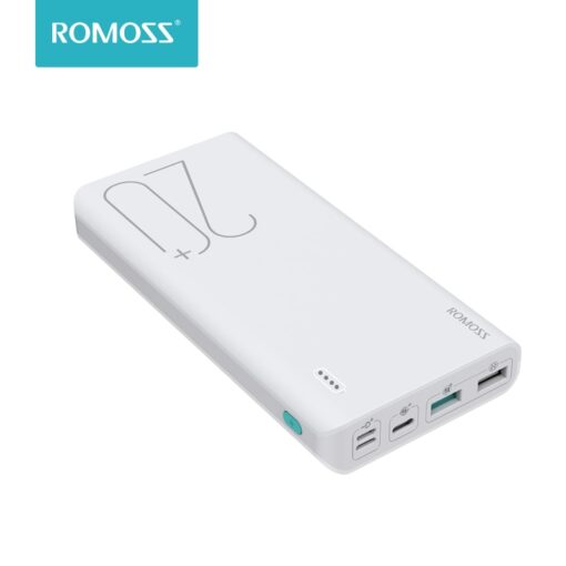20000mAh ROMOSS Sense 6+ Power Bank With PD3.0 Two-way Fast Charging External Battery Portable Charge For Phones Tablet