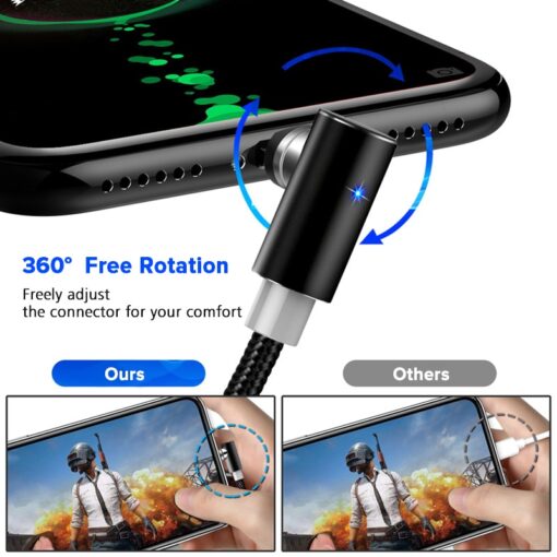 INIU 2m Magnetic Cable Micro USB Type C Charger For Android Phones Fast Charging Magnet Charge Cord For iPhone 12 11 Pro XS Max